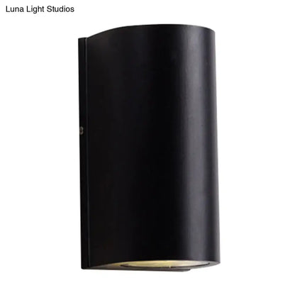 Black Cube LED Sconce by Decorbites; black metal wall light on Tampa Home & Garden Store