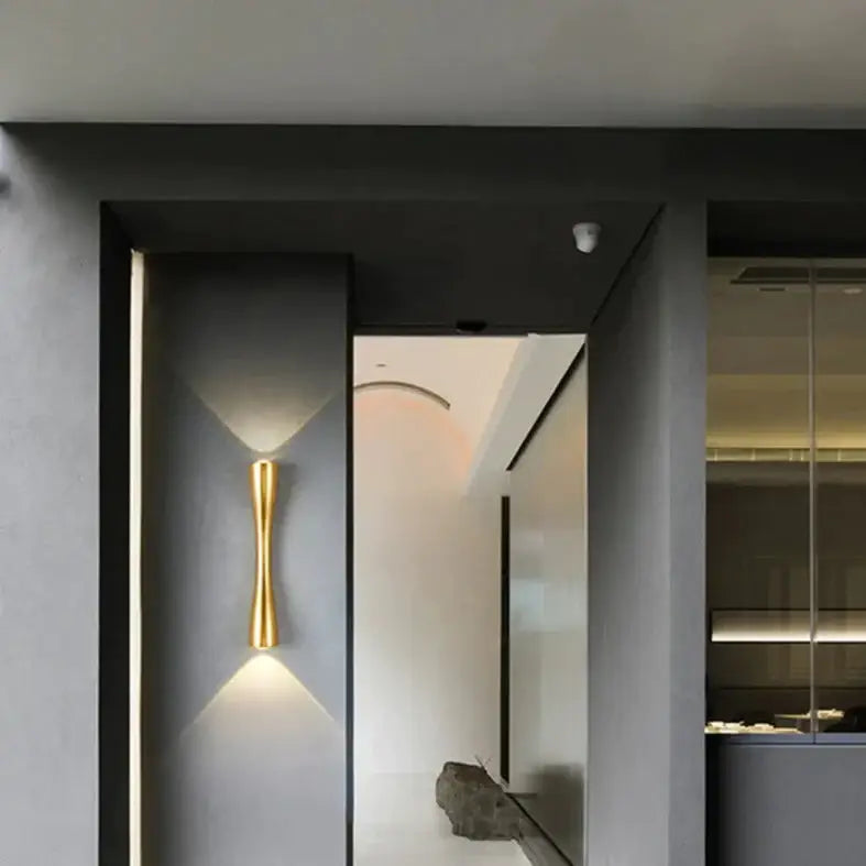 Black curved IP65 outdoor wall sconce Decorbites outdoor lighting on Tampa Home & Garden Store