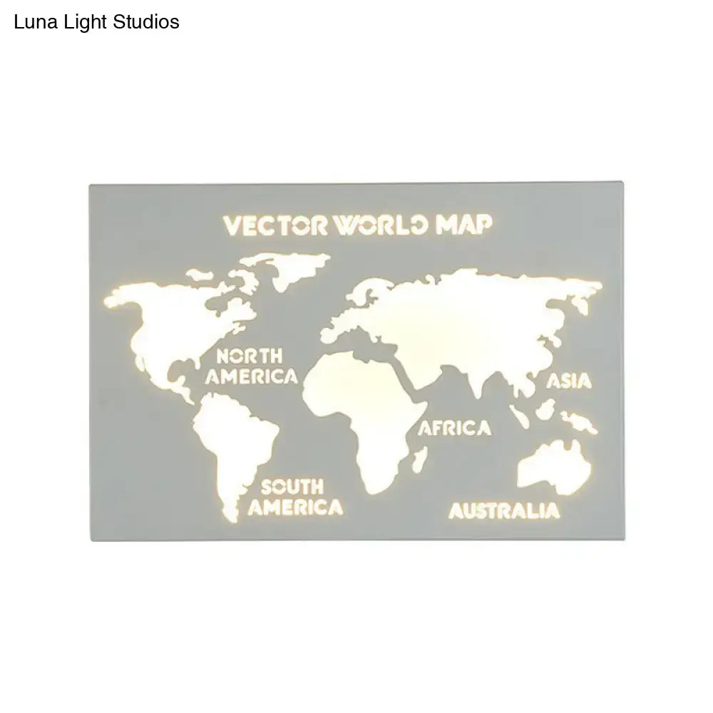 Black Deer Wall Sconce by Decorbites, gray backlit world map panel for Home & Garden on Tampa Home & Garden Store