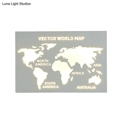 Black Deer Wall Sconce by Decorbites, gray backlit world map panel for Home & Garden on Tampa Home & Garden Store