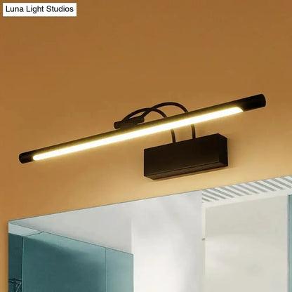 Modern Black Finish LED Wall Light for Bedroom