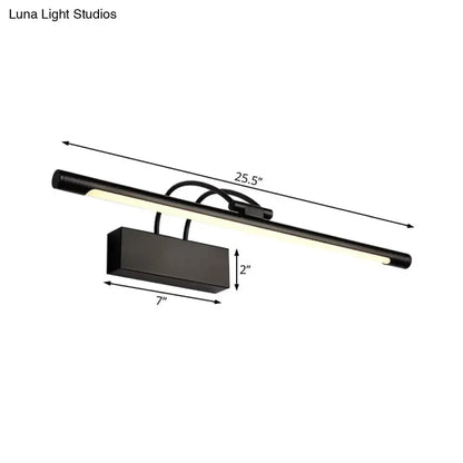 Modern Black Finish LED Wall Light for Bedroom