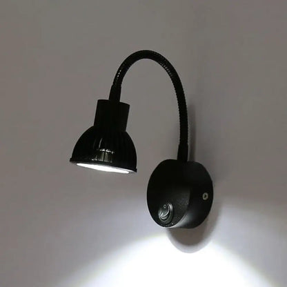 Black metal shade wall lamp with curved gooseneck, Decorbites on Tampa Home & Garden Store