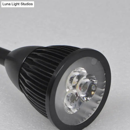 Black classic metal shade wall lamp with ribbed body by Decorbites LED spotlight on Tampa Home & Garden Store