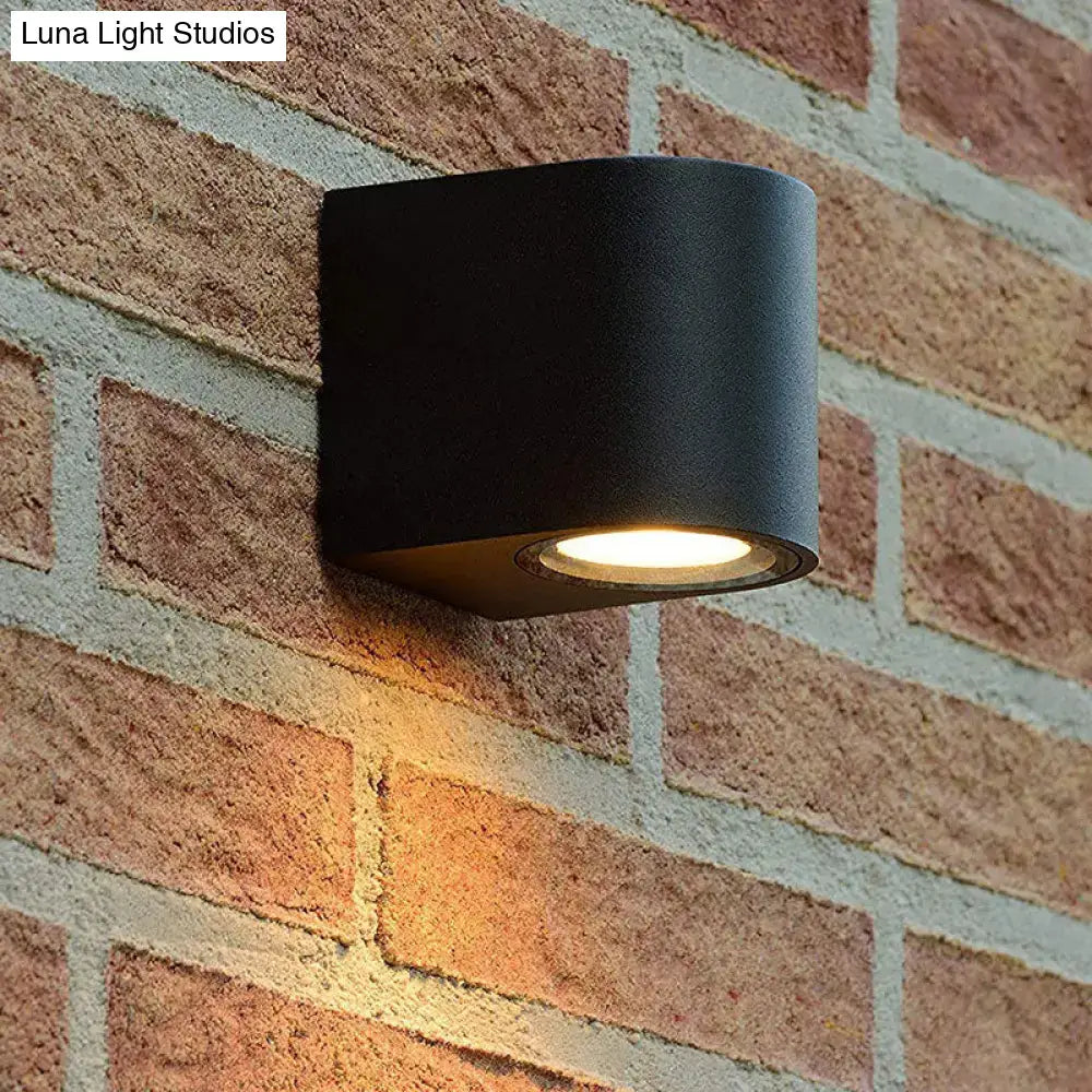 Black Outdoor Patio Two-Light Wall Sconce by Decorbites, matte black metal lighting on Tampa Home & Garden Store