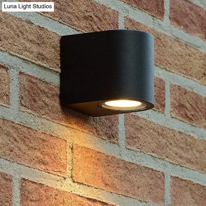 Black Outdoor Patio Two-Light Wall Sconce by Decorbites, matte black metal lighting on Tampa Home & Garden Store