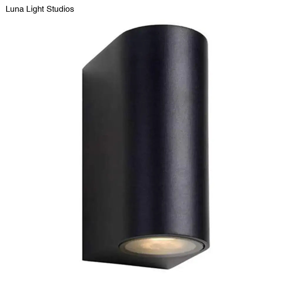 Black outdoor patio two-light wall sconce Decorbites metal finish on Tampa Home & Garden Store