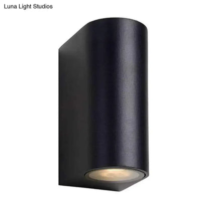 Black outdoor patio two-light wall sconce Decorbites metal finish on Tampa Home & Garden Store