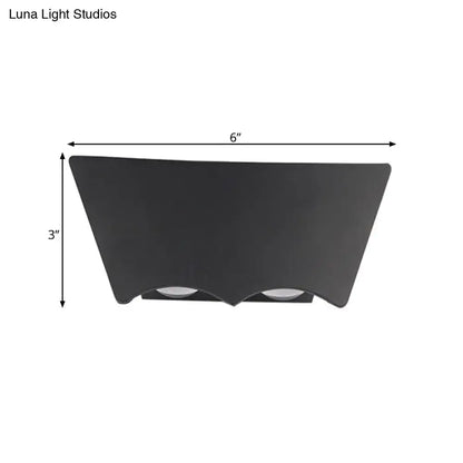 Black geometric warm white sconce Decorbites on Tampa Home & Garden Store