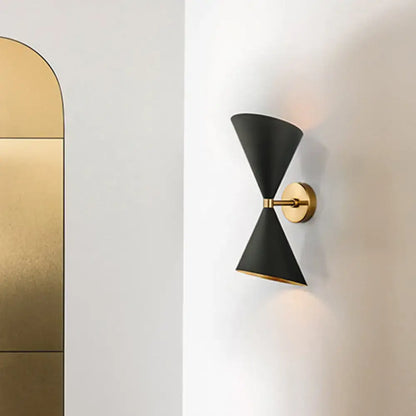 Black Gold Cone Sconce by Decorbites, metal wall light on Tampa Home & Garden Store
