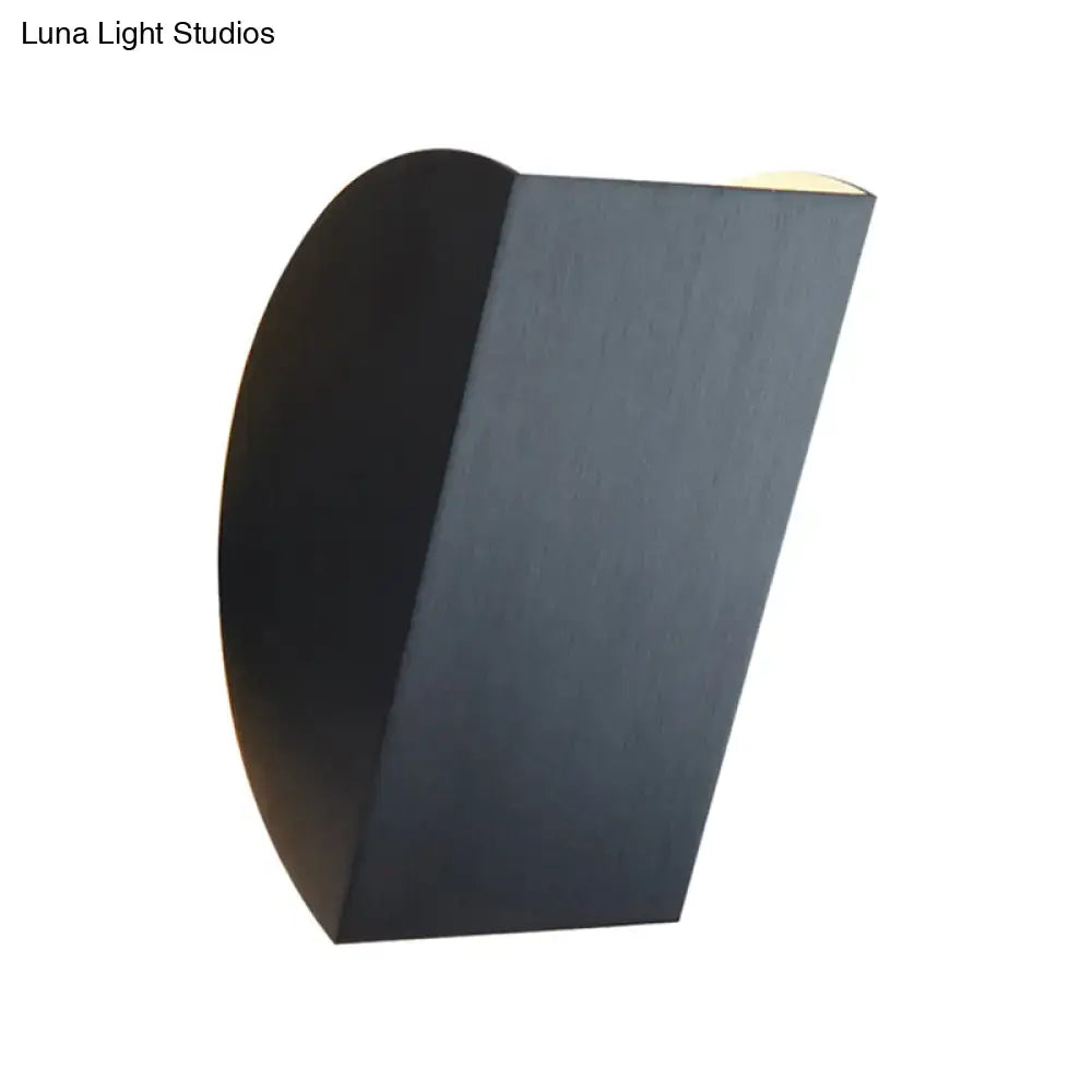 Black Gold Semicircle Wall Sconce by Decorbites, matte black semicircle with backplate on Tampa Home & Garden Store