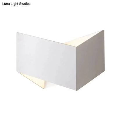 Decorbites modern black & gold geometric metal wall lamp for stairway lighting on Tampa Home & Garden Store