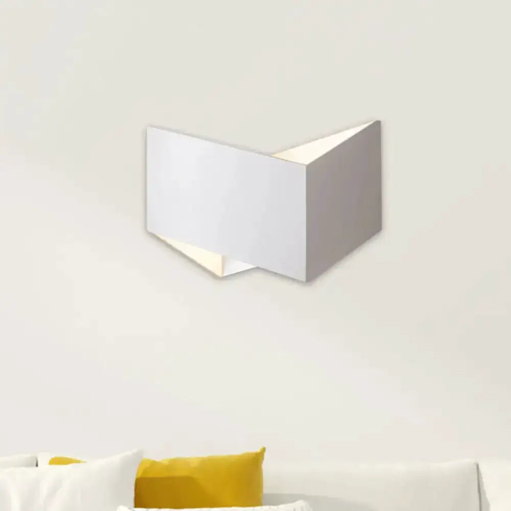 Decorbites modern black and gold geometric metal wall lamp stairway light on Tampa Home & Garden Store