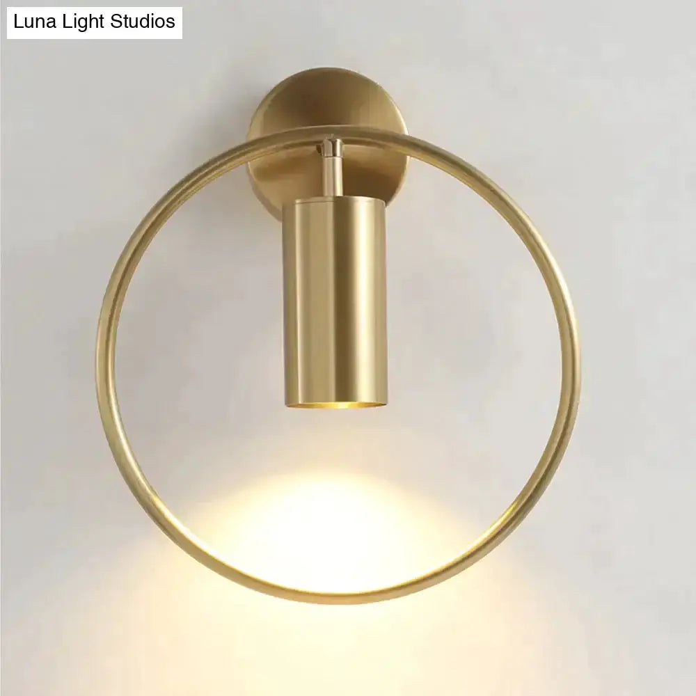 Modern Black and Gold Irwin Wall Lamp for Bedroom