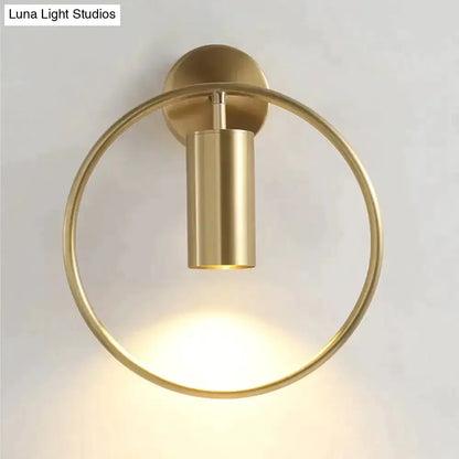 Modern Black and Gold Irwin Wall Lamp for Bedroom