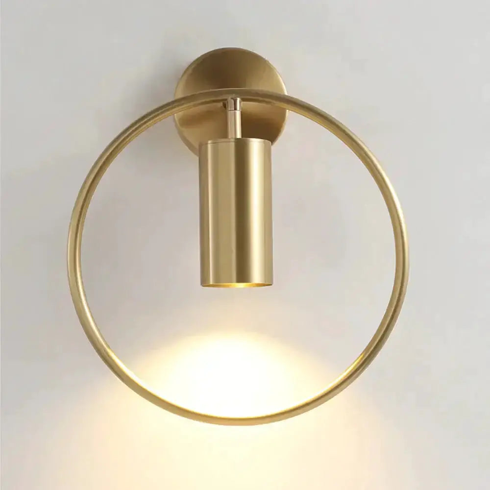 Modern Black and Gold Irwin Wall Lamp for Bedroom