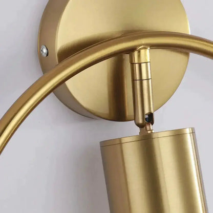 Modern Black and Gold Irwin Wall Lamp for Bedroom