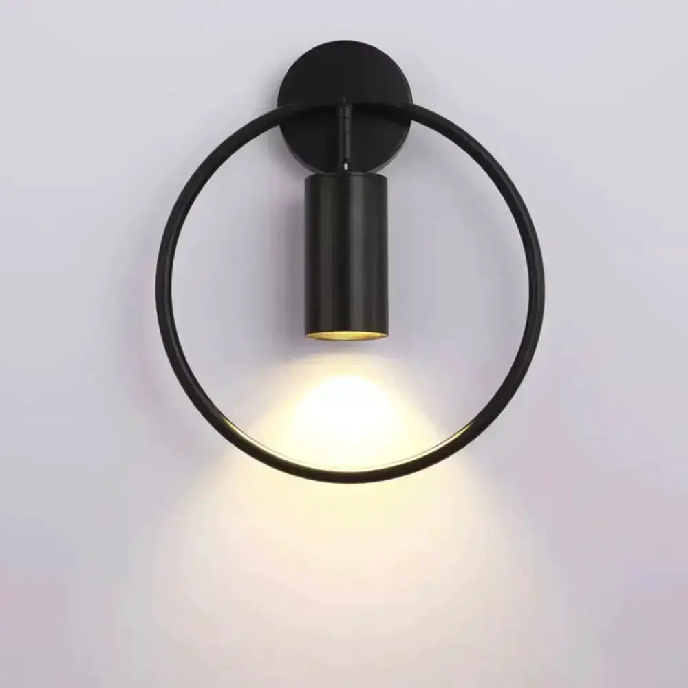Modern Black and Gold Irwin Wall Lamp for Bedroom