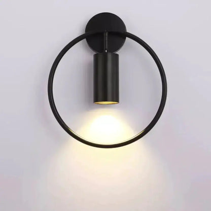 Modern Black and Gold Irwin Wall Lamp for Bedroom