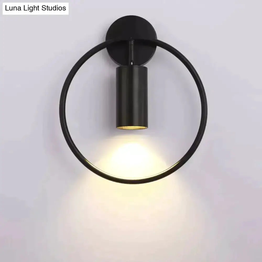 Modern Black and Gold Irwin Wall Lamp for Bedroom