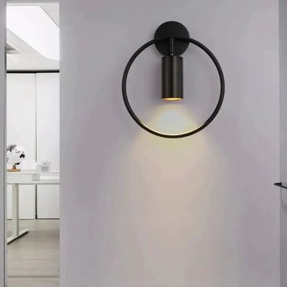 Modern Black and Gold Irwin Wall Lamp for Bedroom