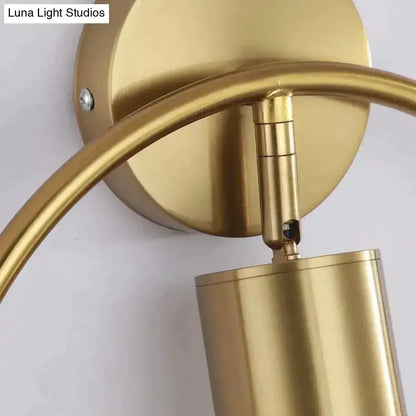 Modern Black and Gold Irwin Wall Lamp for Bedroom