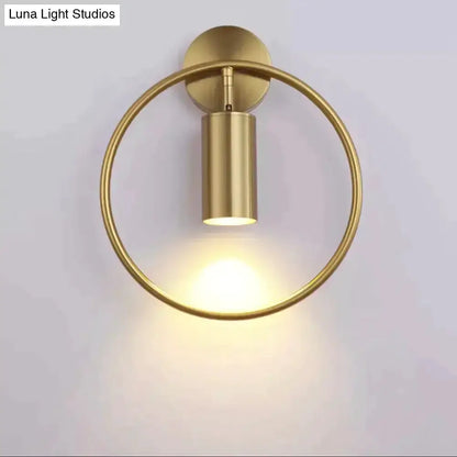 Modern Black and Gold Irwin Wall Lamp for Bedroom