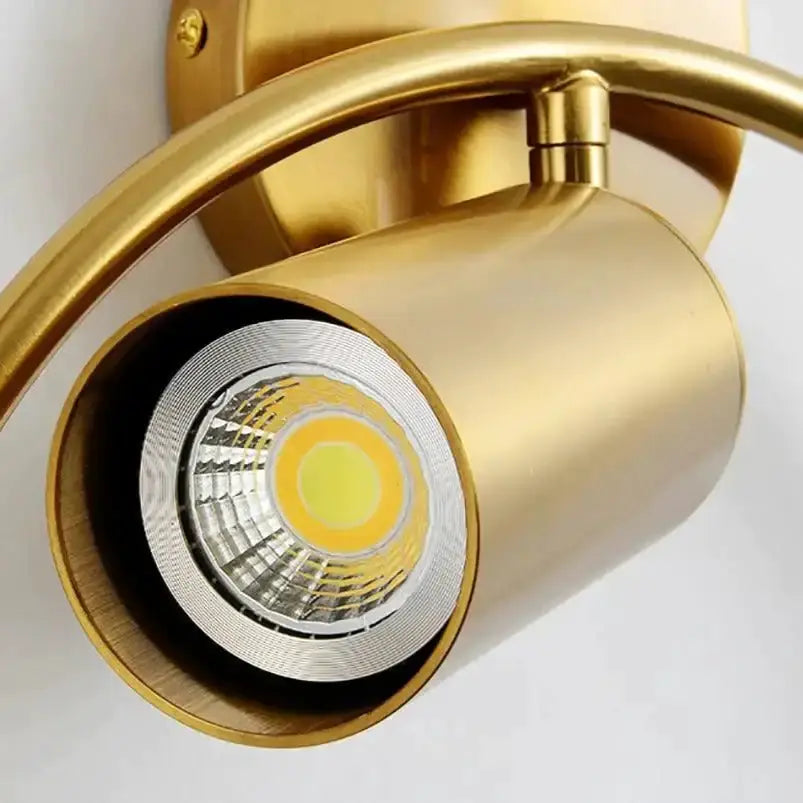 Modern Black and Gold Irwin Wall Lamp for Bedroom