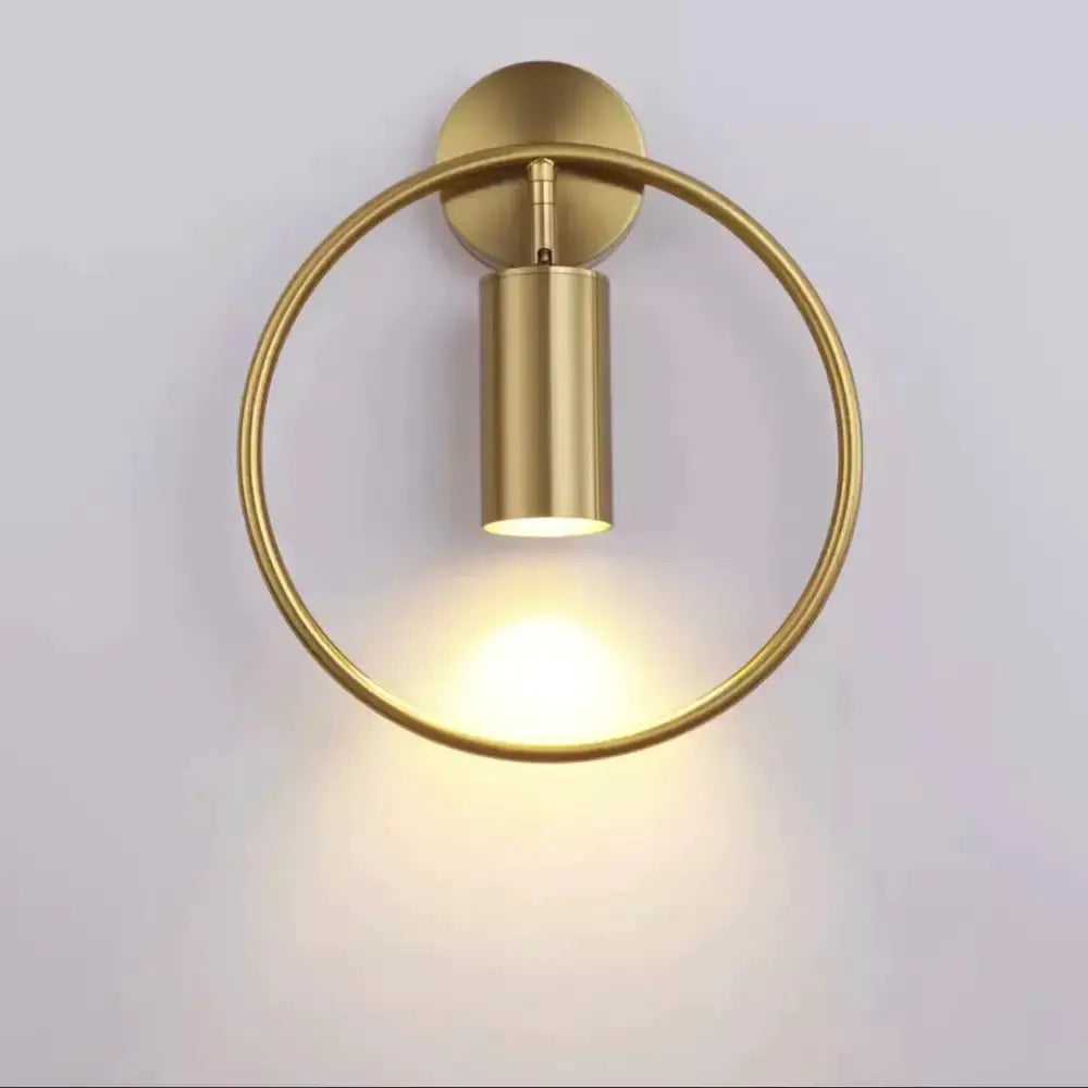 Modern Black and Gold Irwin Wall Lamp for Bedroom
