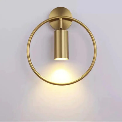 Modern Black and Gold Irwin Wall Lamp for Bedroom