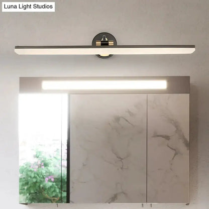 Modern Black and Gold LED Wall Light for Bathroom