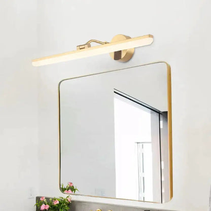Modern Black and Gold LED Wall Light for Bathroom