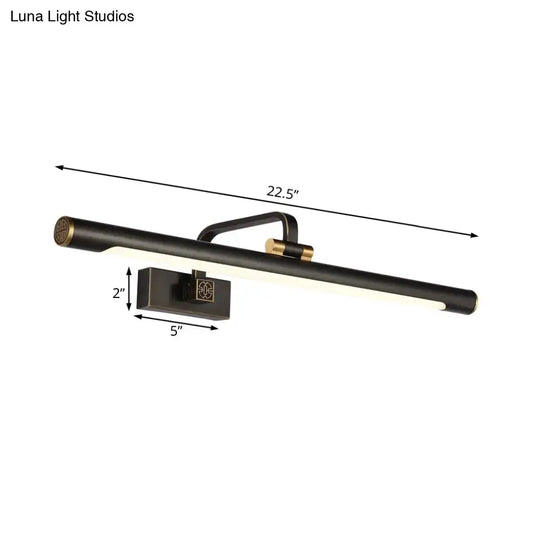 Vintage Style Metallic Wall Light with LED for Bathroom - 17"/22.5" Bronze Finish - Tampa Home & Garden Store