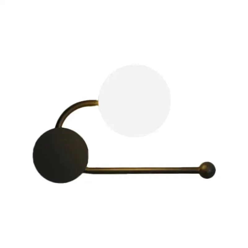 Decorbites planter sconce, black and gold wall light with curved arm on Tampa Home & Garden Store