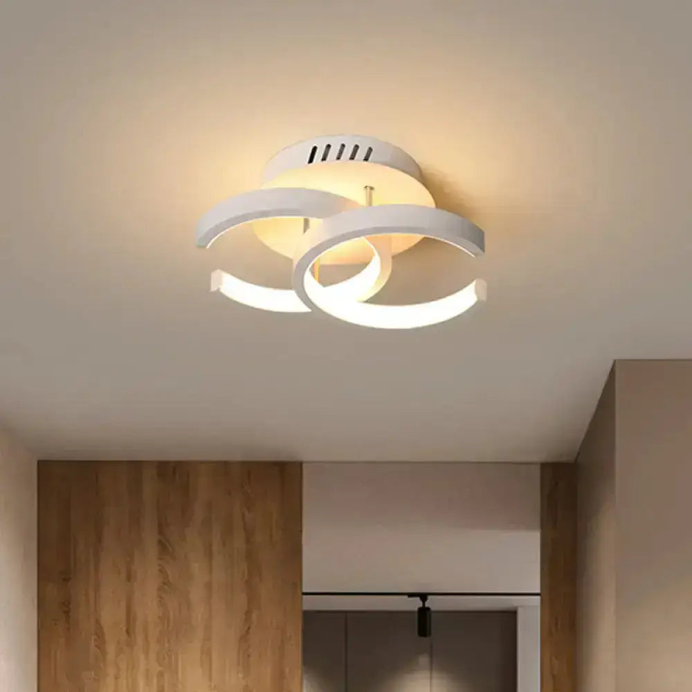 Black Gold Spiral Lamp ceiling light with decorative spiral rings on Tampa Home & Garden Store