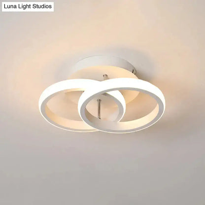 Black Gold Spiral Lamp ceiling light with white rings Decorbites Home & Garden fixture on Tampa Home & Garden Store
