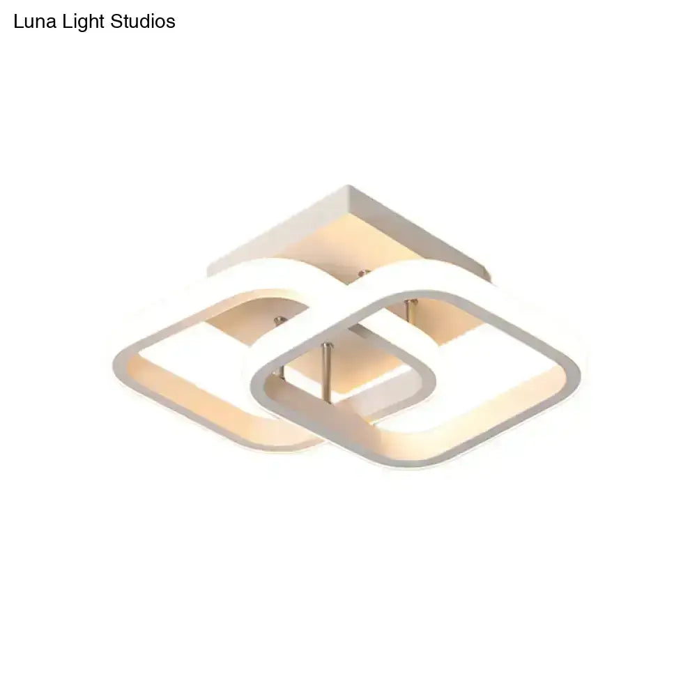 Black Gold Spiral Lamp geometric square ring light Decorbites Home & Garden on Tampa Home & Garden Store