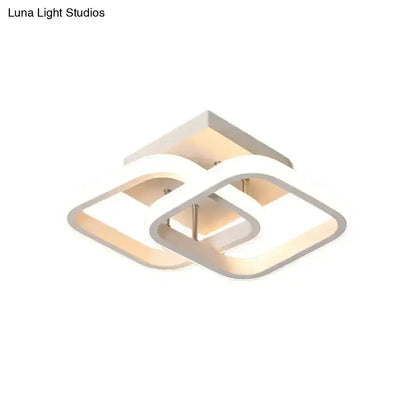 Black Gold Spiral Lamp geometric square ring light Decorbites Home & Garden on Tampa Home & Garden Store