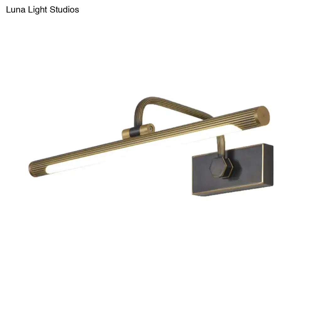 Black Gold Swing Wall Light by Decorbites LED bar with black-gold finish backplate mounted on Tampa Home & Garden Store
