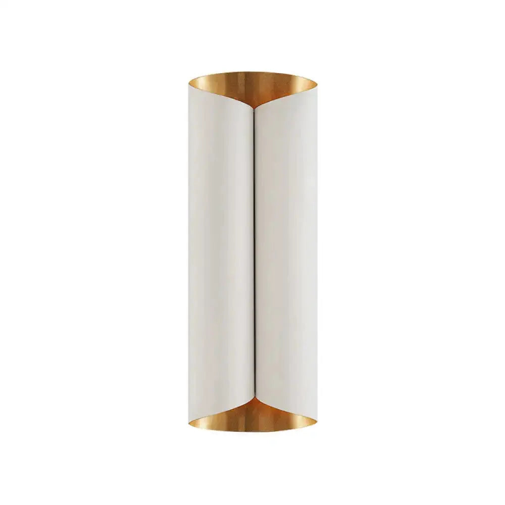 Modern Black and Gold Twisted Porch Wall Sconce