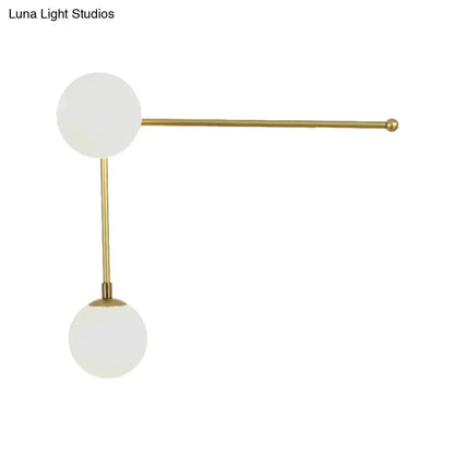 Modern Black and Gold Wall Lamp Glass Sconce