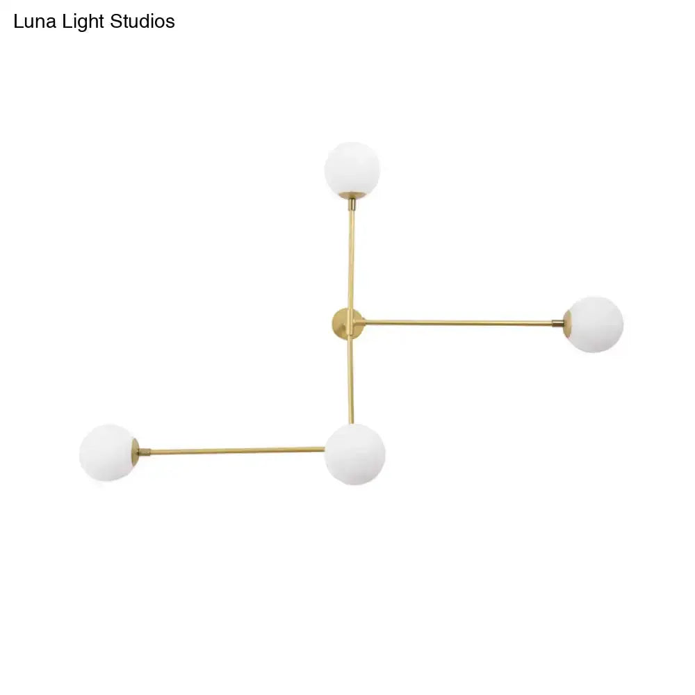 Modern Black and Gold Wall Lamp Glass Sconce