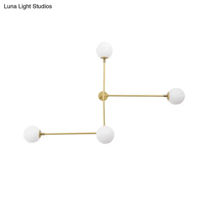 Modern Black and Gold Wall Lamp Glass Sconce