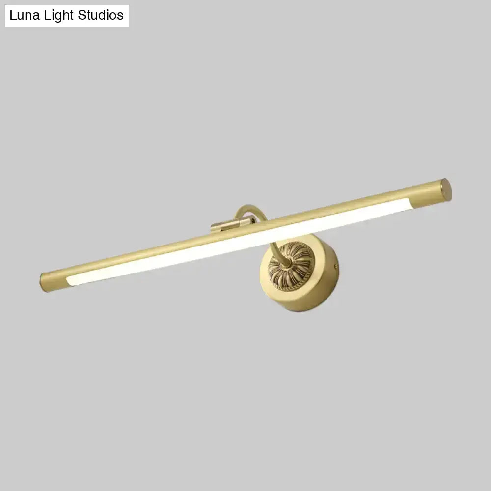 Modern Black and Gold Dressing Table Wall Light