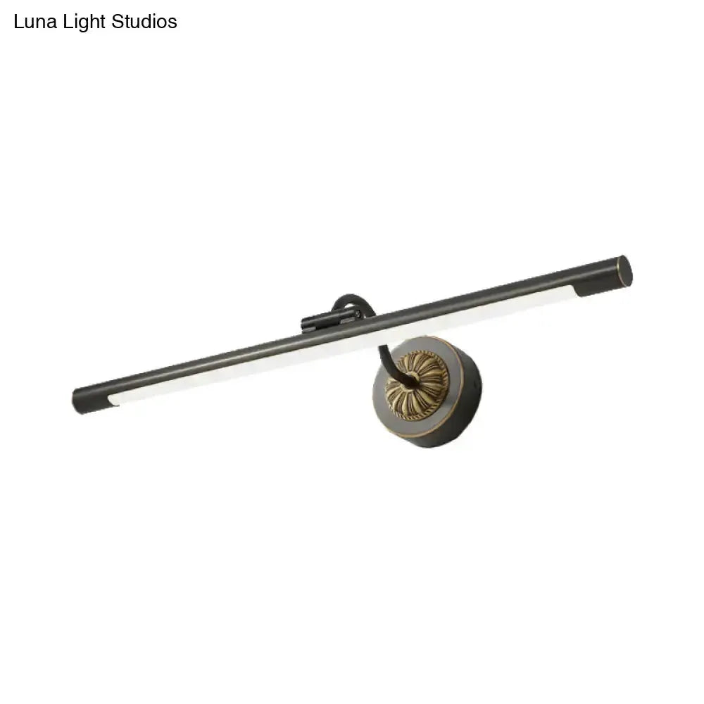 Modern Black and Gold Dressing Table Wall Light