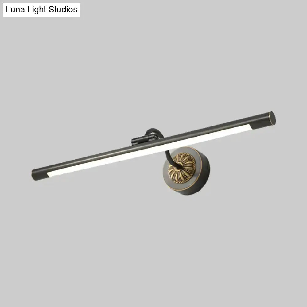 Modern Black and Gold Dressing Table Wall Light