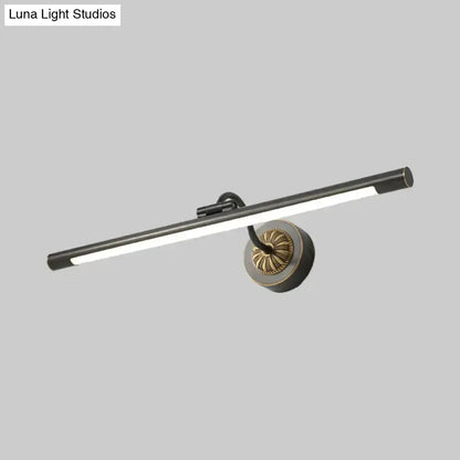 Modern Black and Gold Dressing Table Wall Light