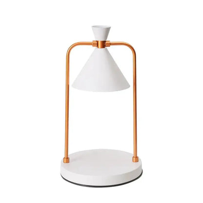Modern Black Gold and White Candle Warmer Lamp