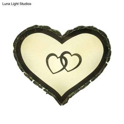 Black Heart Crystal Sconce with interlocking heart motif and crystal edge by Decorbites on Tampa Home & Garden Store