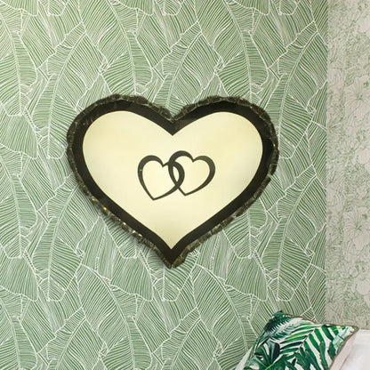 Black heart crystal sconce with intertwined hearts and crystal border on Tampa Home & Garden Store